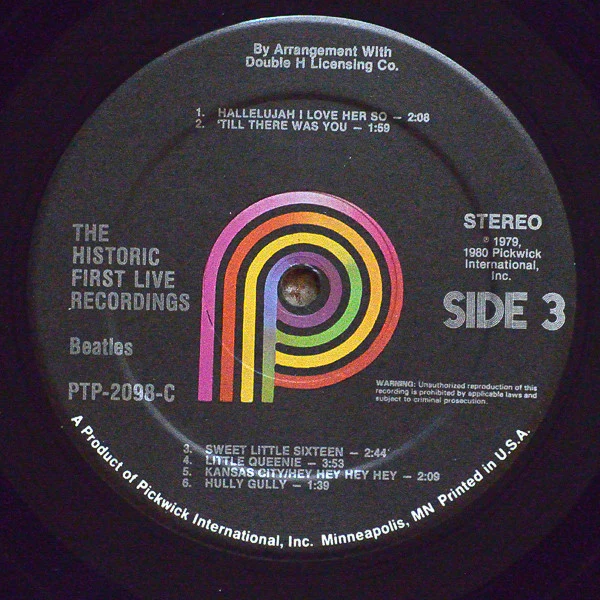 The Beatles - The Historic First Live Recordings (2xLP, RE, Ga) (Very Good Plus (VG+)) - Image 5