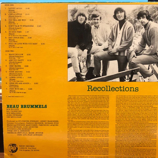 The Beau Brummels - The Best Of The Beau Brummels 1964 - 1968 (LP, Comp) (Mint (M)) NEW & SEALED - Image 2