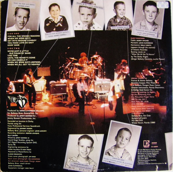 Bellamy Brothers - When We Were Boys (LP, Album, SP ) (Very Good Plus (VG+)) - Image 2