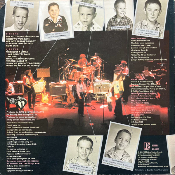 Bellamy Brothers - When We Were Boys (LP, Album, Ter) (Very Good Plus (VG+)) - Image 2