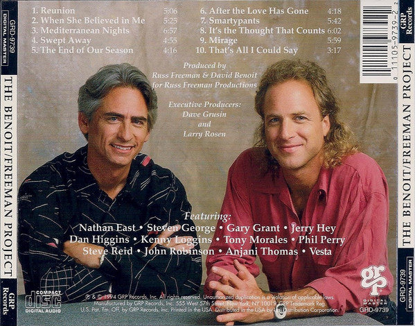 The Benoit/Freeman Project* - The Benoit/Freeman Project (CD, Album) (Very Good Plus (VG+)) - Image 2