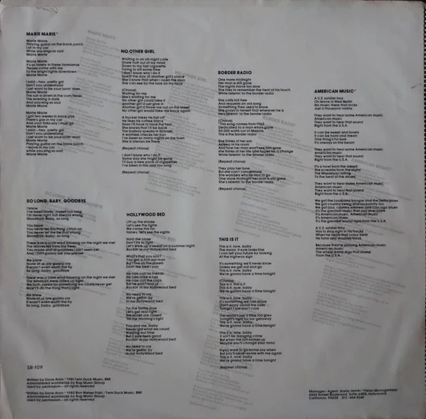 The Blasters - The Blasters (LP, Album) (Very Good Plus (VG+)) - Image 5
