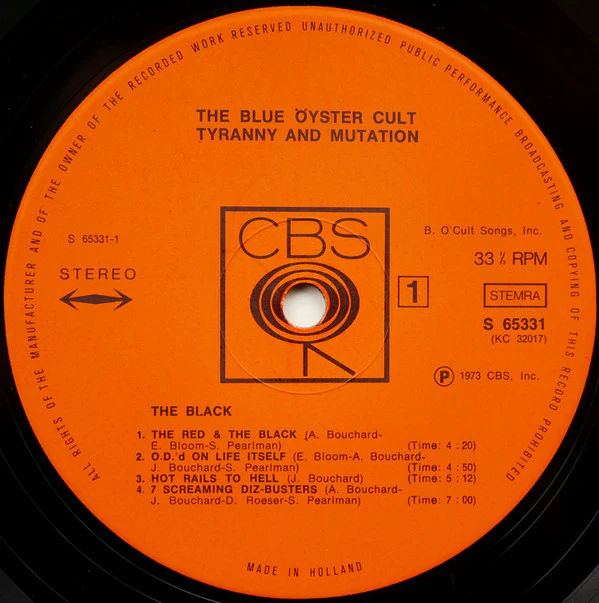 Blue Öyster Cult - Tyranny And Mutation (LP, Album) (Very Good Plus (VG+)) - Image 4