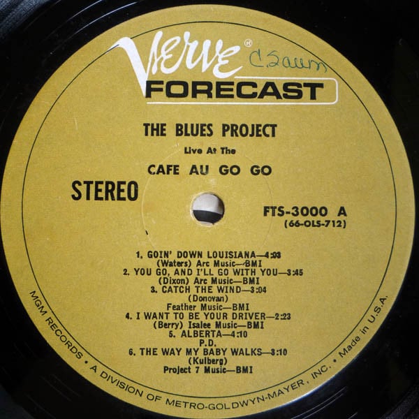 The Blues Project - Live At The Cafe Au Go Go (LP, RP) (Near Mint (NM or M-)) - Image 3