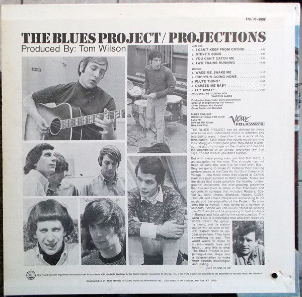 The Blues Project - Projections (LP, Album, Mono, MGM) (Near Mint (NM or M-)) - Image 2