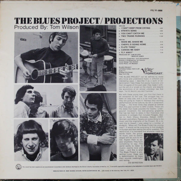 The Blues Project - Projections (LP, Album, Mono, RE) (Near Mint (NM or M-)) - Image 2