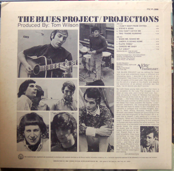 The Blues Project - Projections (LP, Album) (Near Mint (NM or M-)) - Image 2