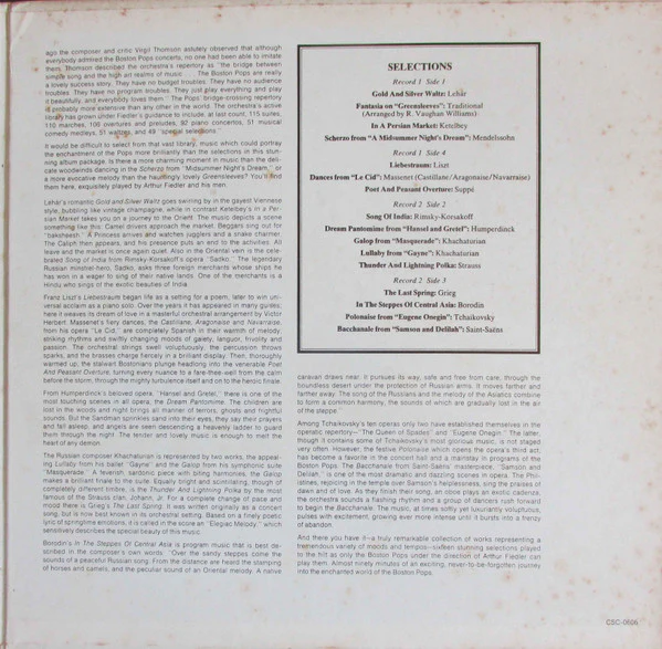 The Boston Pops Orchestra, Arthur Fiedler - The Enchanted World Of The Boston Pops (2xLP, Comp, Gat) (Mint (M)) - Image 3