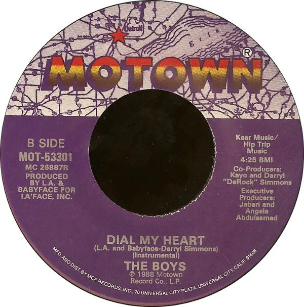 The Boys - Dial My Heart (7", Single, Glo) (Very Good (VG)) - Image 4