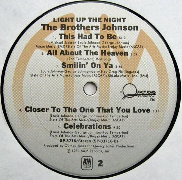 Brothers Johnson - Light Up The Night (LP, Album, Ter) (Very Good Plus (VG+)) - Image 5
