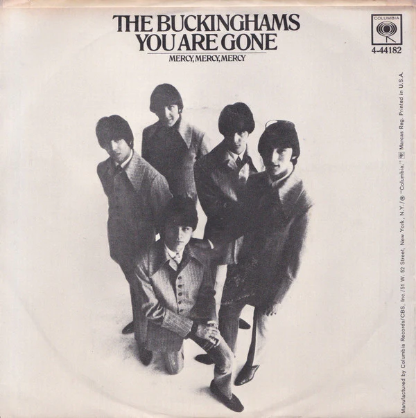The Buckinghams - Mercy, Mercy, Mercy / You Are Gone (7", Single, Styrene, Pit) (Very Good Plus (VG+)) - Image 2
