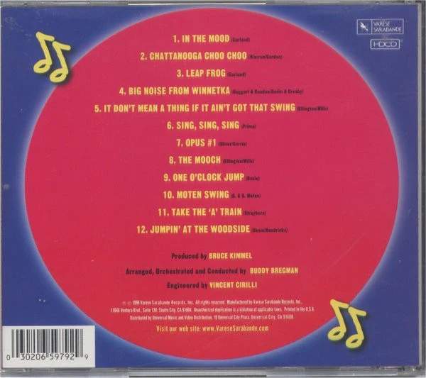 The Buddy Bregman Big Band - Swing (CD) (Very Good Plus (VG+)) - Image 2