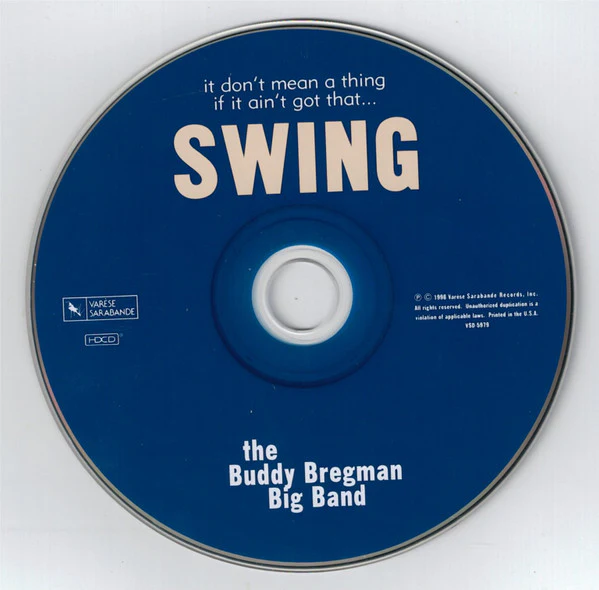 The Buddy Bregman Big Band - Swing (CD) (Very Good Plus (VG+)) - Image 3