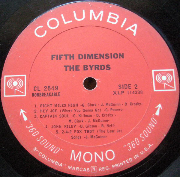 The Byrds - Fifth Dimension (LP, Album, Mono) (Very Good Plus (VG+)) - Image 4