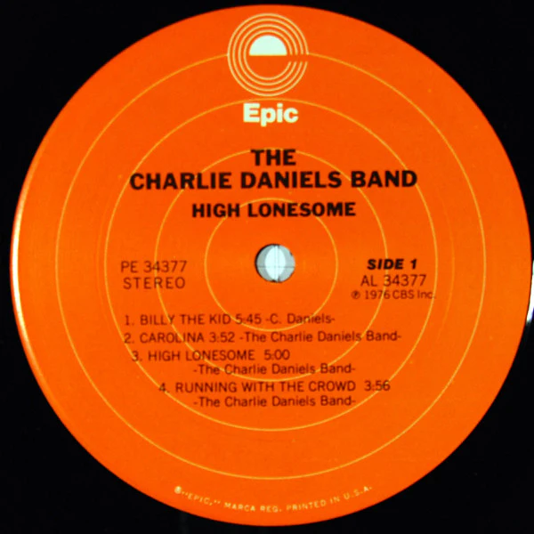 The Charlie Daniels Band - High Lonesome (LP, Album, Pit) (Very Good Plus (VG+)) - Image 5