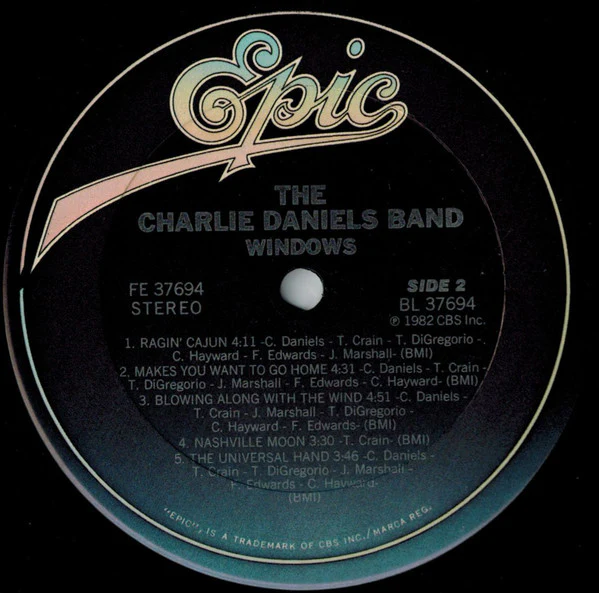 The Charlie Daniels Band - Windows (LP, Album, Car) (Very Good Plus (VG+)) - Image 4