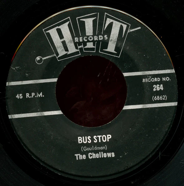 The Chellows - Cherish / Bus Stop (7", Mono) (Near Mint (NM or M-)) - Image 2