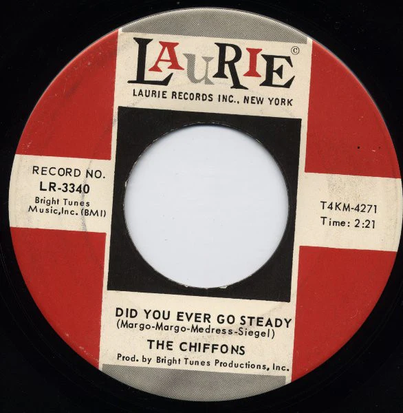 The Chiffons - Sweet Talkin' Guy / Did You Ever Go Steady (7", Single, Ind) (Very Good Plus (VG+)) - Image 2