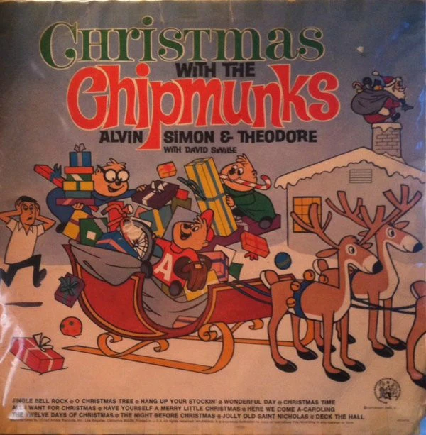 The Chipmunks, David Seville - Christmas With The Chipmunks (2xLP, Comp) (Very Good Plus (VG+))