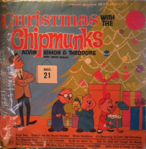 The Chipmunks, David Seville - Christmas With The Chipmunks (2xLP, Comp) (Very Good Plus (VG+)) - Image 2