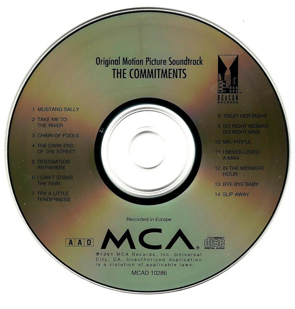 The Commitments - The Commitments (Original Motion Picture Soundtrack) (CD, Album) (Near Mint (NM or M-)) - Image 3