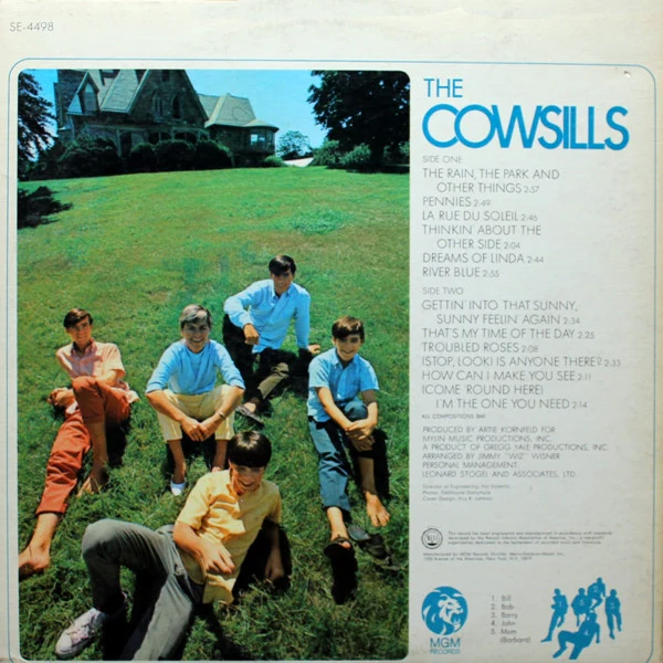 The Cowsills - The Cowsills (LP, Album, MGM) (Very Good (VG)) - Image 3