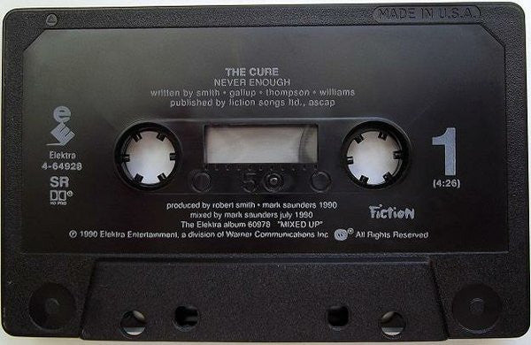 The Cure - Never Enough (Cass, Single, SR,) (Near Mint (NM or M-)) - Image 3