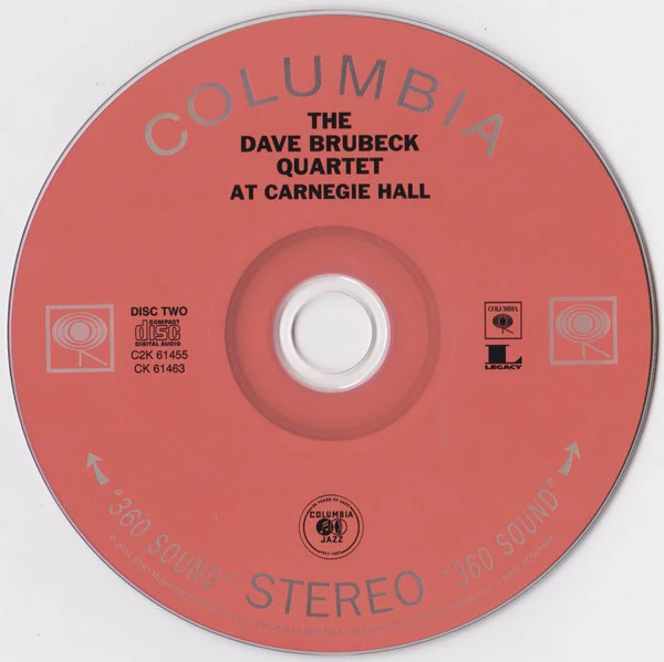 The Dave Brubeck Quartet - At Carnegie Hall (2xCD, Album, RE, RM) (Near Mint (NM or M-)) - Image 4