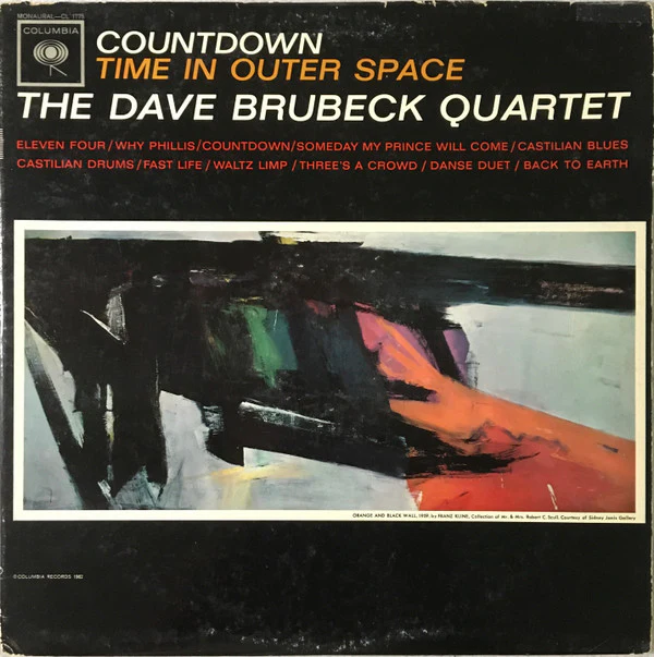 The Dave Brubeck Quartet - Countdown Time In Outer Space (LP, Album, Mono) (Very Good (VG))