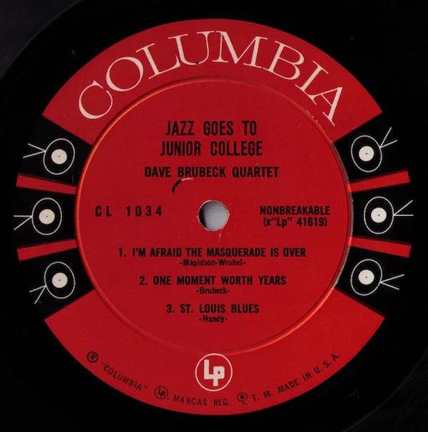 The Dave Brubeck Quartet - Jazz Goes To Junior College (LP, Album, Mono) (Very Good Plus (VG+)) - Image 4