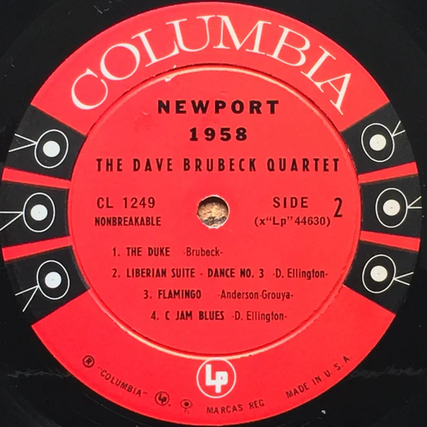 The Dave Brubeck Quartet - Newport 1958 (LP, Album, Mono, Hol) (Very Good Plus (VG+)) - Image 4