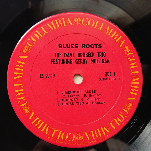 The Dave Brubeck Trio Featuring Gerry Mulligan - Blues Roots (LP, Album, Pit) (Very Good Plus (VG+)) - Image 3