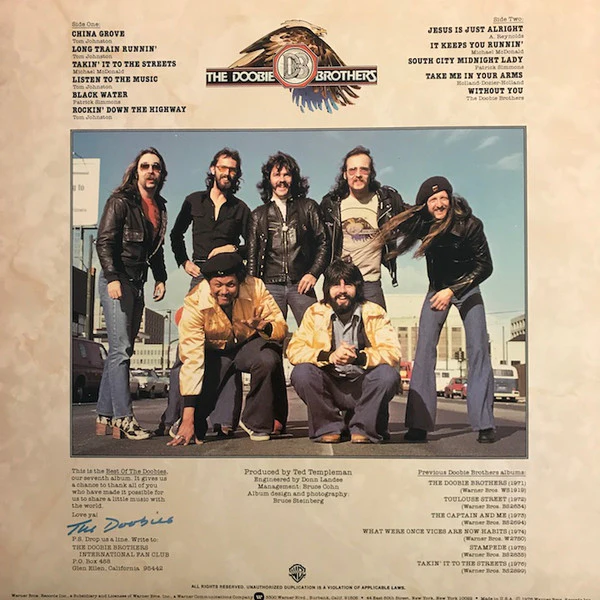 The Doobie Brothers - Best Of The Doobies (LP, Comp, RE, Win) (Very Good Plus (VG+)) - Image 2
