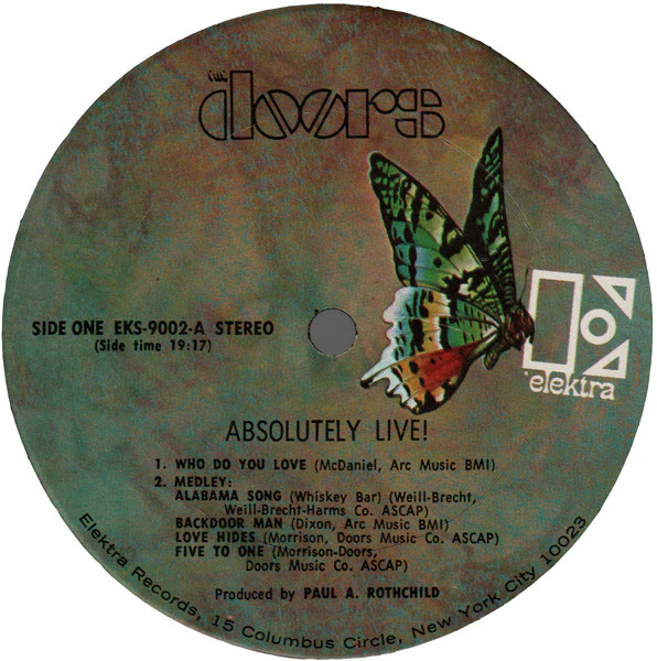 The Doors - Absolutely Live (2xLP, Album, Ter) (Very Good Plus (VG+)) - Image 2