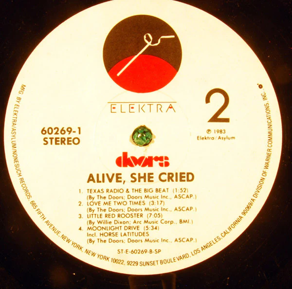 The Doors - Alive, She Cried (LP, Album, Spe) (Near Mint (NM or M-)) - Image 4