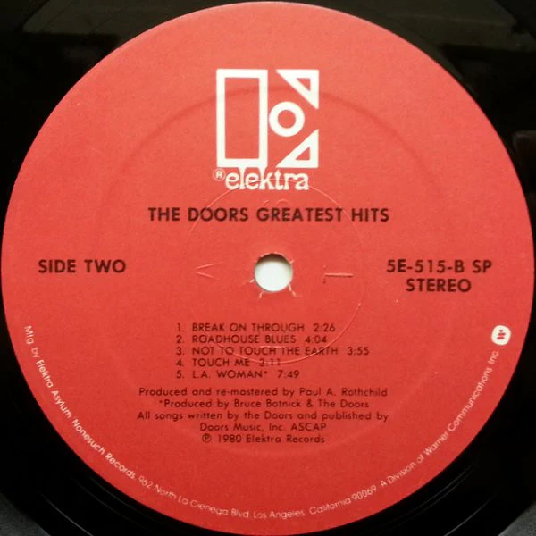 The Doors - Greatest Hits (LP, Comp, SP-) (Near Mint (NM or M-)) - Image 4