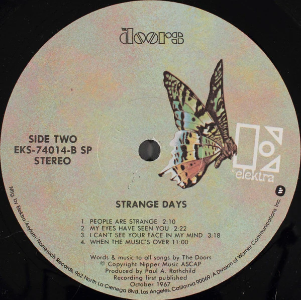 The Doors - Strange Days (LP, Album, RE) (Very Good (VG)) - Image 4