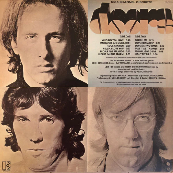 The Doors - The Best Of The Doors (LP, Comp, Quad, RE, PRC) (Very Good (VG)) - Image 2
