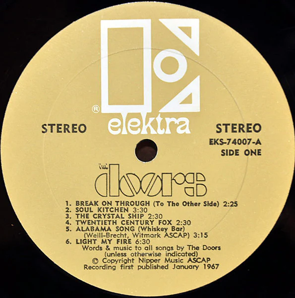 The Doors - The Doors (LP, Album, RP, All) (Good Plus (G+)) - Image 3