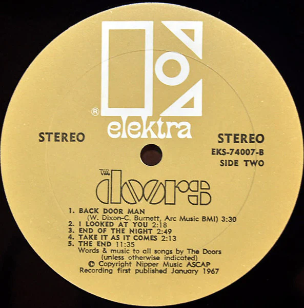 The Doors - The Doors (LP, Album, RP, All) (Good Plus (G+)) - Image 4