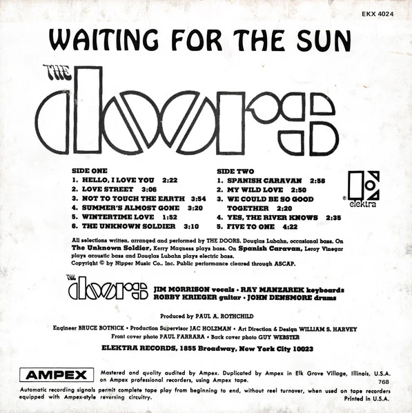 The Doors - Waiting For The Sun (Reel, Album) (Very Good Plus (VG+)) - Image 3