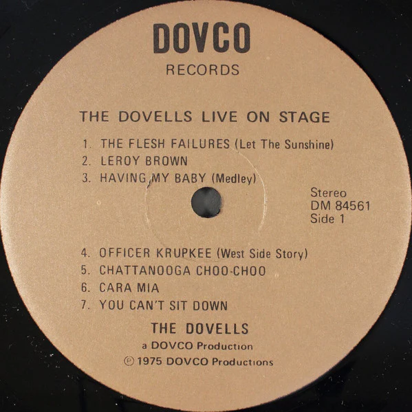 The Dovells - The Dovells Live On Stage (LP) (Very Good (VG)) - Image 3