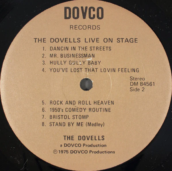 The Dovells - The Dovells Live On Stage (LP) (Very Good (VG)) - Image 4