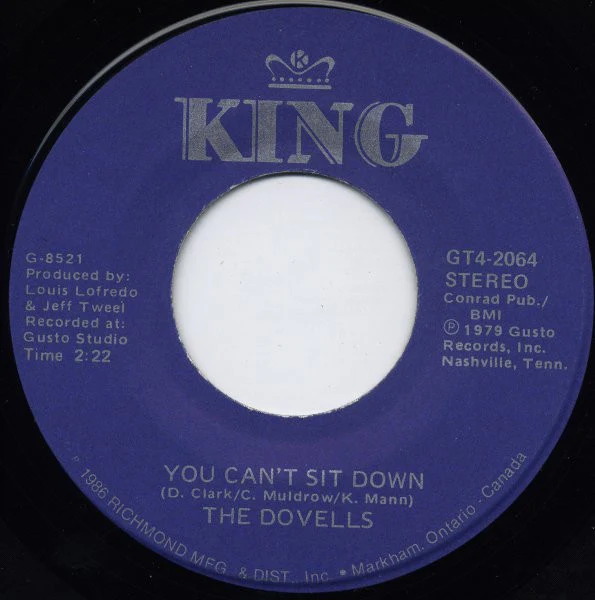 The Dovells - You Can't Sit Down / The Bristol Stomp (7", Single) (Near Mint (NM or M-))