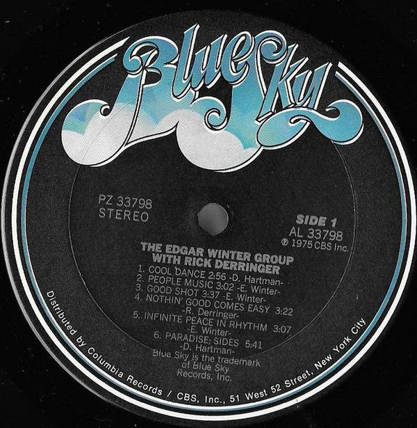 The Edgar Winter Group With Rick Derringer - The Edgar Winter Group With Rick Derringer (LP, Album, Ter) (Very Good Plus (VG+)) - Image 3