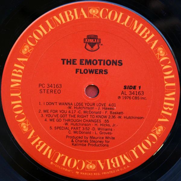 The Emotions - Flowers (LP, Album, Pit) (Very Good Plus (VG+)) - Image 3