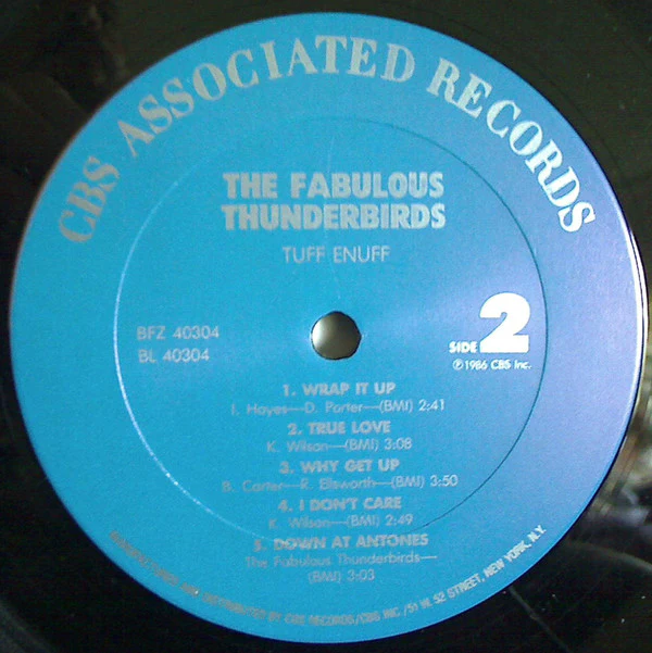 The Fabulous Thunderbirds - Tuff Enuff (LP, Album, Car) (Very Good Plus (VG+)) - Image 4