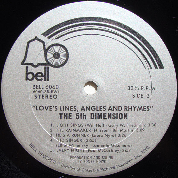 The Fifth Dimension - Love's Lines, Angles And Rhymes (LP, Album, BW) (Very Good Plus (VG+)) - Image 4