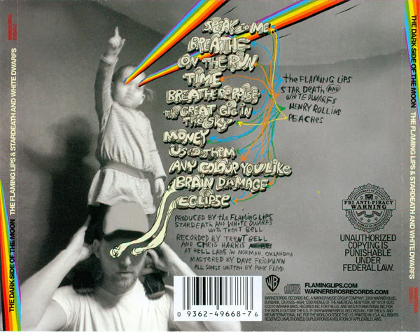 The Flaming Lips & Stardeath And White Dwarfs With Henry Rollins And Peaches - The Dark Side Of The Moon (CD, Album) (Very Good Plus (VG+)) - Image 2