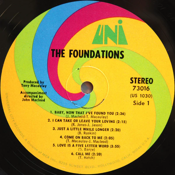 The Foundations - Baby, Now That I've Found You (LP, Album, Glo) (Very Good Plus (VG+)) - Image 3